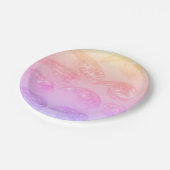 Teller aus Farbpapier (Schrägansicht)