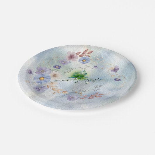 Teller aus geblähtem Papier (Schrägansicht)