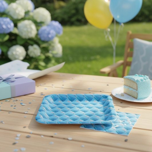 Teller aus gefrorenem Papier