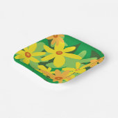 Teller aus gelbem Blumenpapier (Gewinkelt)