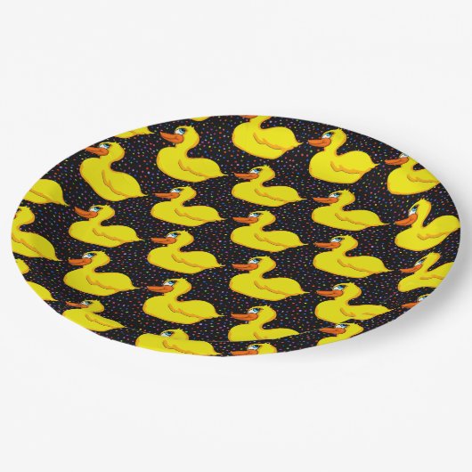 Teller aus Gelbentapier (Schrägansicht)