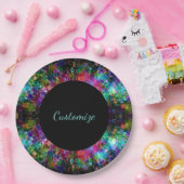 Teller aus Glasspiralpapier (Party)