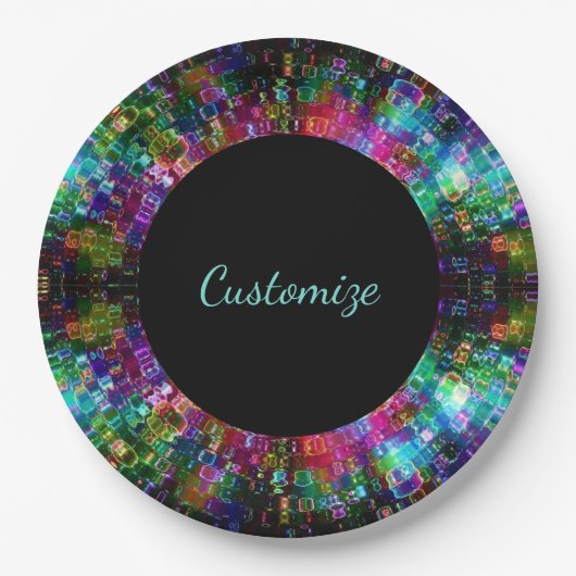 Teller aus Glasspiralpapier (Vorderseite)