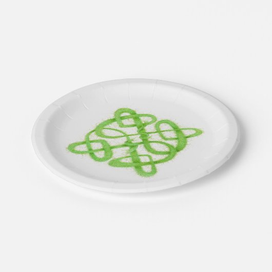 Teller aus GRÜNEN KNOCHEN (Schrägansicht)