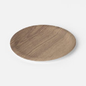 Teller aus Holzkörnpapier (Schrägansicht)