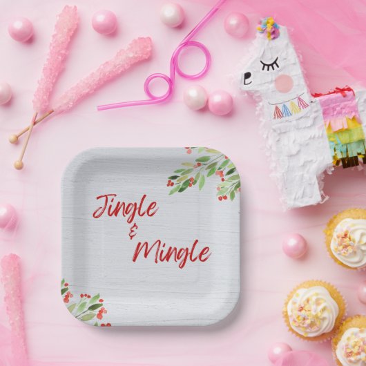 Teller aus Jingle und Mingle Paper (Party)
