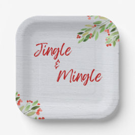 Teller aus Jingle und Mingle Paper
