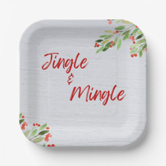 Teller aus Jingle und Mingle Paper