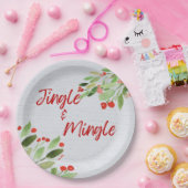 Teller aus Jingle und Mingle Round Paper (Party)