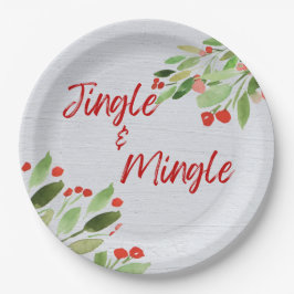 Teller aus Jingle und Mingle Round Paper
