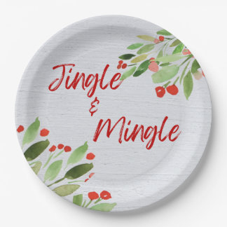 Teller aus Jingle und Mingle Round Paper