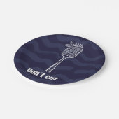 Teller aus Karton - Don't Cut - Humor Spaghetti (Schrägansicht)