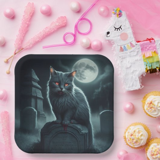 Teller aus Karton Serie 1 Dark 07 (Party)