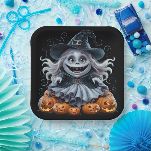 Teller aus Karton Serie 1 Ghost 03 (Party)