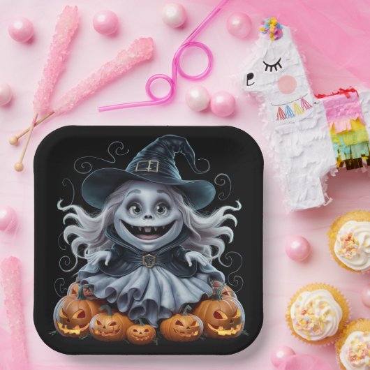 Teller aus Karton Serie 1 Ghost 03 (Party)