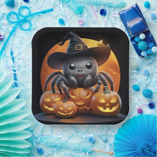 Teller aus Karton Serie 1 Spider (Party)