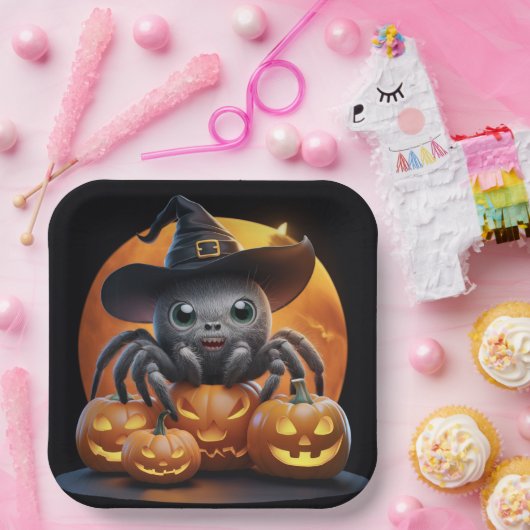 Teller aus Karton Serie 1 Spider (Party)