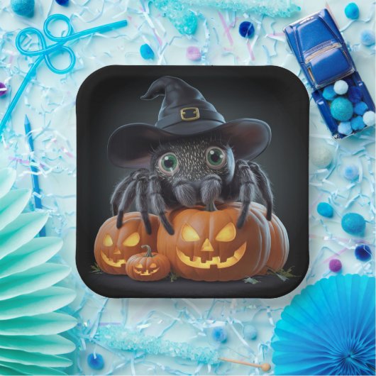 Teller aus Karton Serie 1 Spider 02 (Party)