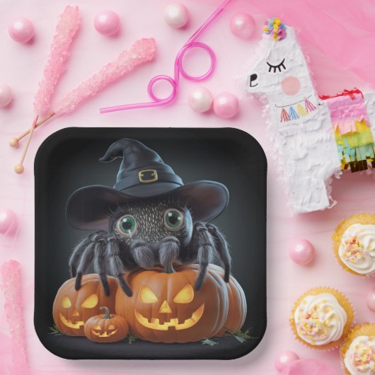 Teller aus Karton Serie 1 Spider 02 (Party)