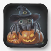 Teller aus Karton Serie 1 Spider 02 (Vorderseite)