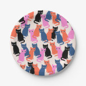 Teller aus Katzen (Vorderseite)