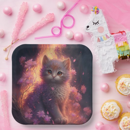 Teller aus Katzenpappe (Party)