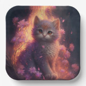 Teller aus Katzenpappe (Vorderseite)