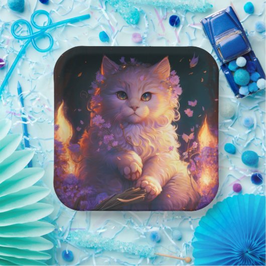 Teller aus Katzenpappe (Party)