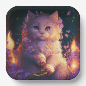 Teller aus Katzenpappe (Vorderseite)