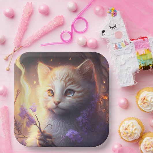 Teller aus Katzenpappe (Party)