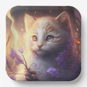 Teller aus Katzenpappe (Vorderseite)