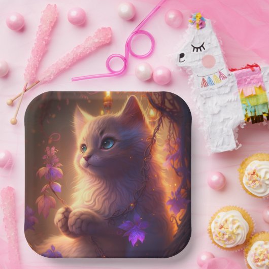 Teller aus Katzenpappe (Party)