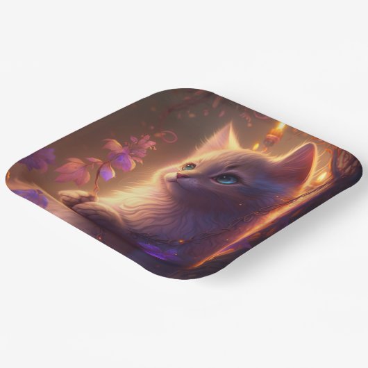 Teller aus Katzenpappe (Gewinkelt)