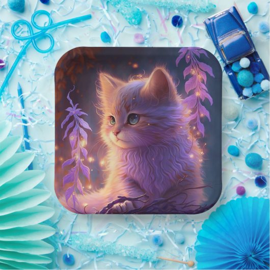 Teller aus Katzenpappe (Party)