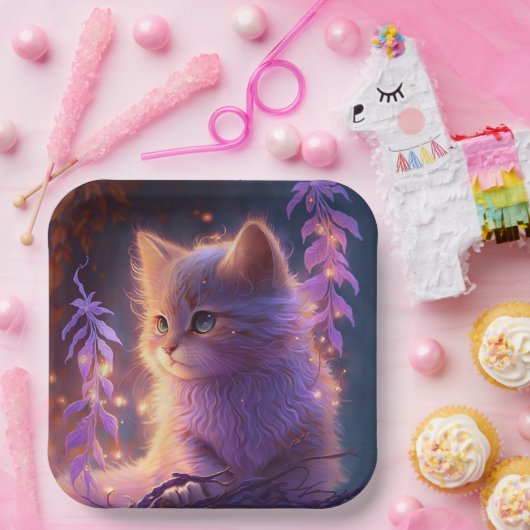 Teller aus Katzenpappe (Party)