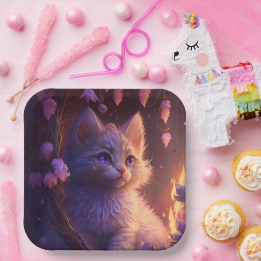 Teller aus Katzenpappe (Party)