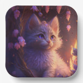 Teller aus Katzenpappe (Vorderseite)