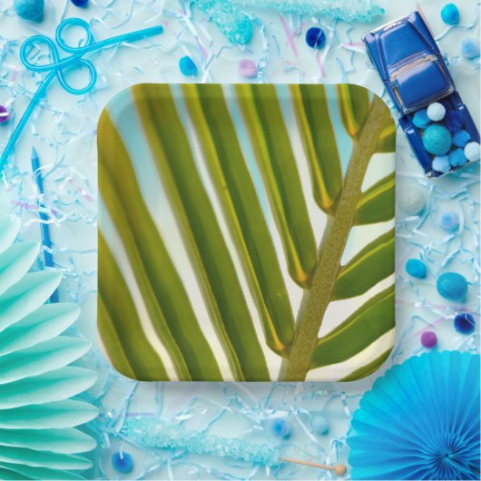 Teller aus Kokoslef (Party)