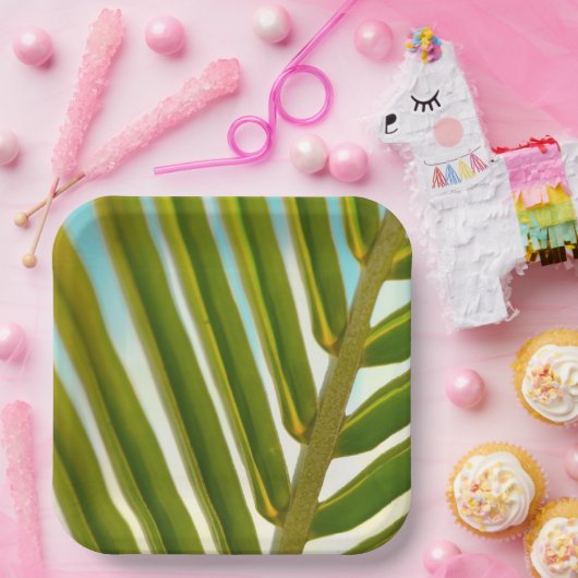 Teller aus Kokoslef (Party)