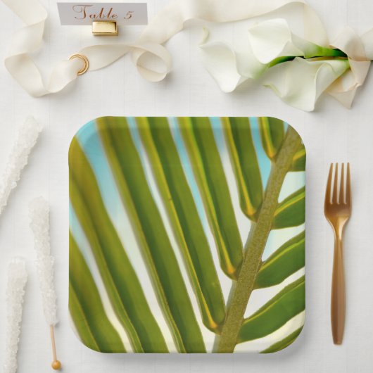 Teller aus Kokoslef (Hochzeit)