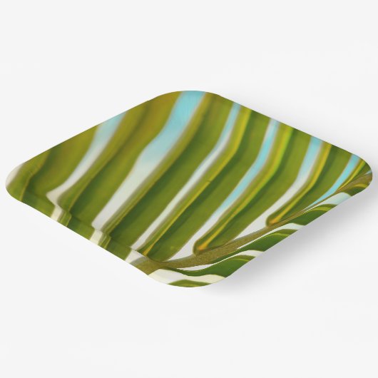 Teller aus Kokoslef (Gewinkelt)