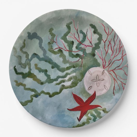 Teller aus Küstenpapier (Vorderseite)