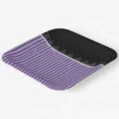 Teller aus lila- und schwarzem Streifen (Gewinkelt)