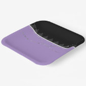 Teller aus lila- und Schwarzpapier (Gewinkelt)