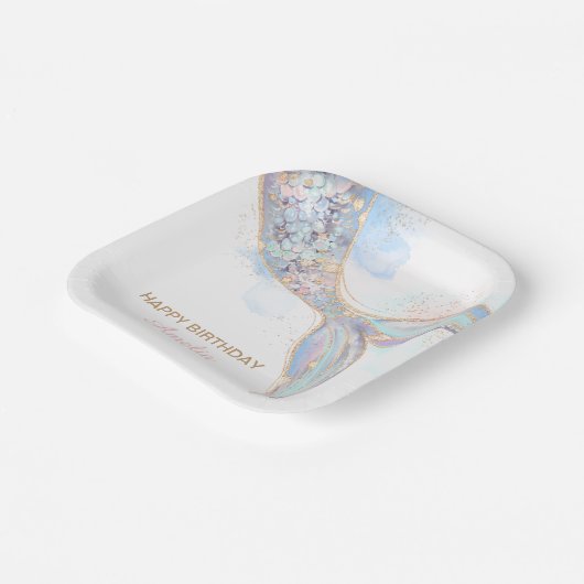 Teller aus Meerjungfrau (Gewinkelt)