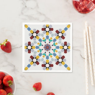 Teller aus Moroccan Zelije!Moroccan Zell Serviette