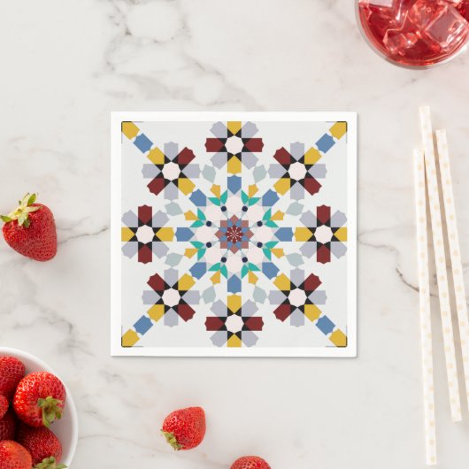 Teller aus Moroccan Zelije!Moroccan Zell Serviette (Beispiel)