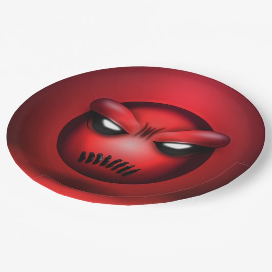 Teller aus Mutemoji (Schrägansicht)