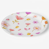 Teller aus niedlich rosa Blume (Schrägansicht)