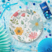 Teller aus niedlich rosa Blume (Party)